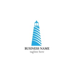 Light house logo template vector icon design