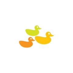 Duck logo template vector icon design