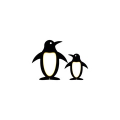 Fototapeta premium Penguin logo template vector icon design