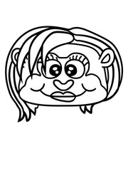 sexy girl kopf affe frau mama weiblich windel schnuller papa äffchen baby süß niedlich schimpanse lustig klein kind gorilla clipart design gemalt menschenaffe