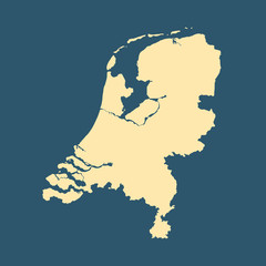 map of Netherlands