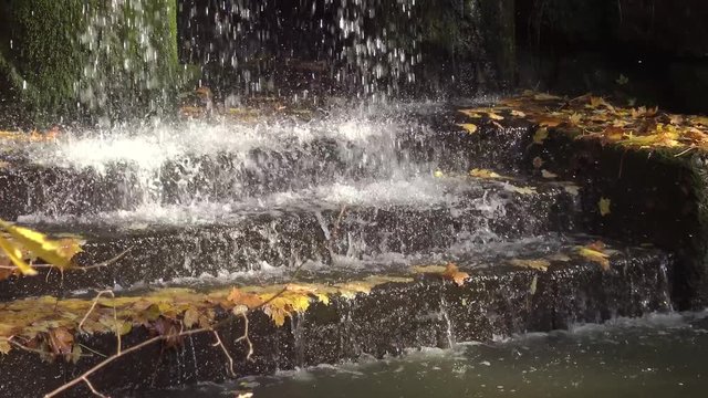 Waterfall in Sofievsky Park, Uman, Ukraine