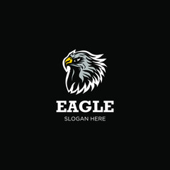 Obraz premium creative eagle e-sports logo template