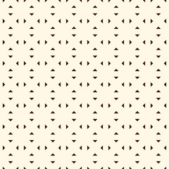 Repeated mini triangles minimalist background. Simple abstract wallpaper. Seamless pattern with geometric figures.