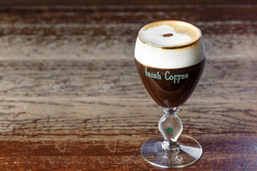 Alcoholic Irish coffee