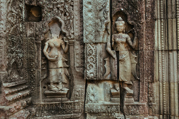 Angkor Wat Temple in Cambodia near Siem Reap city in Asia