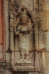 Angkor Wat Temple in Cambodia near Siem Reap city in Asia