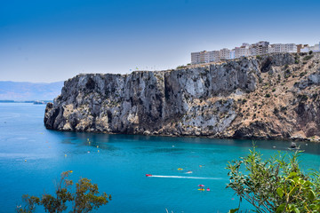 Panoramic View OF Quemado Beach, Hoceima City, Morocco
