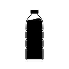 Bottle icon, logo isolated on white background