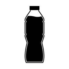 Bottle icon, logo isolated on white background