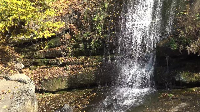 Waterfall in Sofievsky Park, Uman, Ukraine