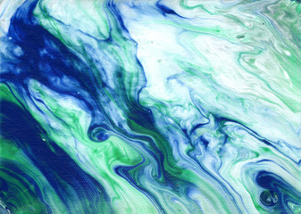 Fototapeta na wymiar Abstract_Acrylic_Marble_Blue-green