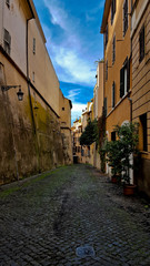 Fototapeta premium narrow street in old town