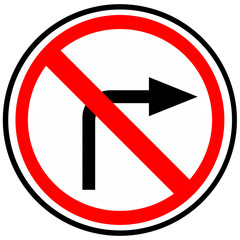 Prohibitory sign 