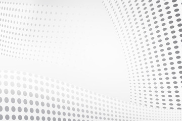 Halftone white and grey background design concept. Decorative web layout