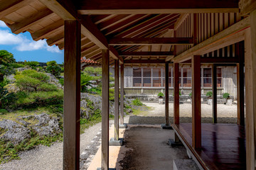 Fototapeta premium 首里城 書院と庭園