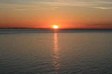 Sonnenuntergang auf der Mittelmeerinsel Mallorca