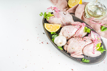 Quail cooking background
