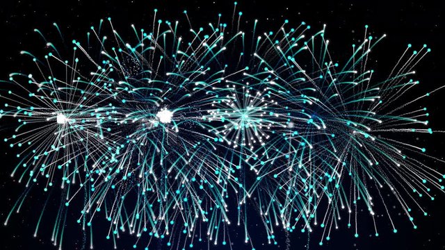 Motion graphic of happy new year With Colorful of firework for happiness celebration