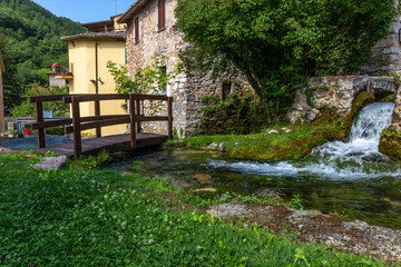 Fototapeta premium Typical Italian medieval town