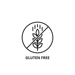 Gluten free vector icon outline style