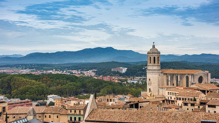Obraz premium Girona Cathedral, Girona Spain