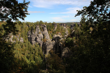 Fototapeta na wymiar Das Elbsandsteingebirge