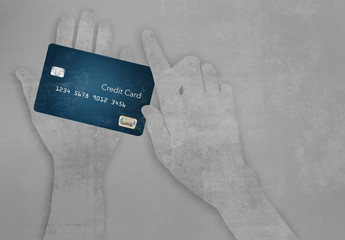 Here is your hard working credit card you use everyday. It is worn and used.