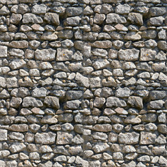 Seamless Texture of Grey Medieval Stone Wall from a Castle in Sintra, Portugal