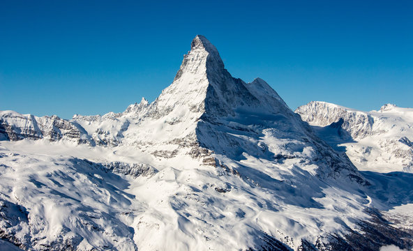 Zermatt Matterhorn view mountain winter landscape Swiss ales