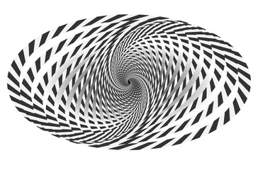 Dotted Halftone Vector Spiral Color Pattern or Texture