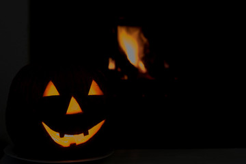 halloween pumpkin with white background