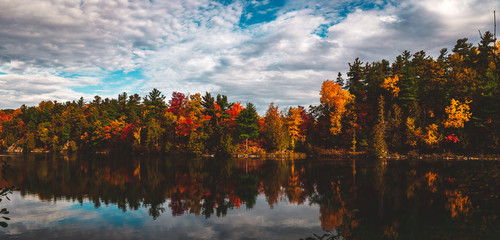 Fall Foliage in Gatineau Park near Ottawa, Ontario in October