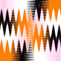 Fototapeta premium Abstract multicolored zigzag pattern wallpaper. Waved background.