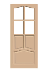 door realistic vector illustration isolated