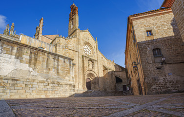 Old Cathedral of Plasencia or Catedral de Santa Maria. Is a Catholic temple of the Spanish city of...