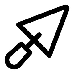 Trowel Line Icon Vector