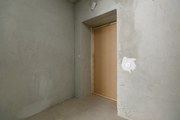 interior of the apartment without decoration