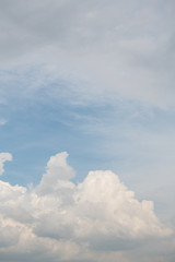 blue sky with white clouds