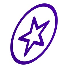 Star icon. Isometric of star vector icon for web design isolated on white background