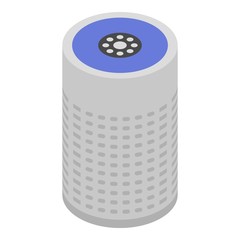 Air purifier icon. Isometric of air purifier vector icon for web design isolated on white background