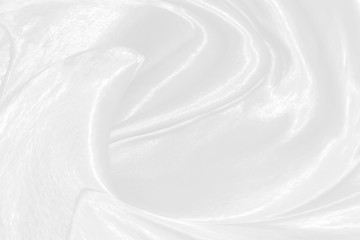 soft fabric wave motion white color abstract background