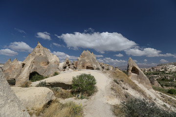 Rock Formations in Swords Valley, Cappadocia, Nevsehir, Turkey