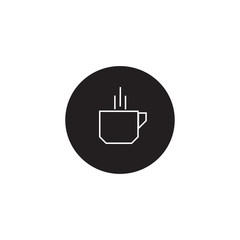 simple symbol design of coffee cup for your cafe 