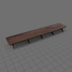 Long wooden table