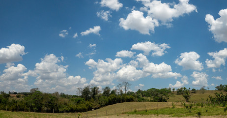 Fototapeta na wymiar panorâmica paisagem no campo