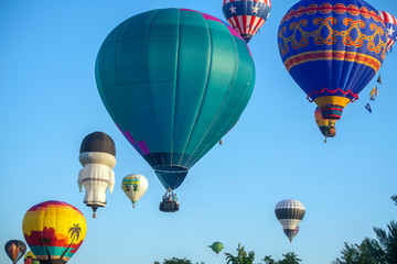 Fototapeta premium Boise Morning Sky Filled with Hot Air Balloons