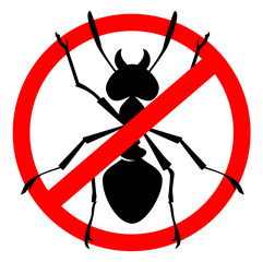 anti ant symbol vector