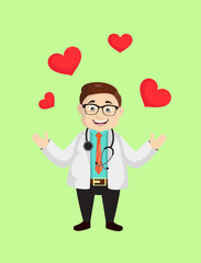 Dermatologist Doctor - Presenting Hearts