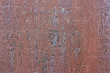 rusty bottom with time marks